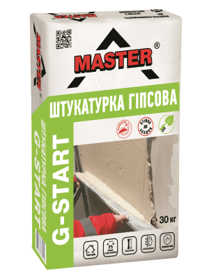 ШТУКАТУРКА ГіПСОВА СТАРТОВА «MASTER-G-START» ТМ «MASTER»